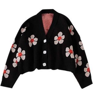 Smiley Flower Cardigan🌸 FREE with bundle